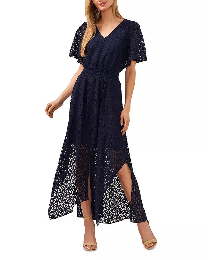 V Neck Flutter Sleeve Maxi Dress | Bloomingdale's (US)