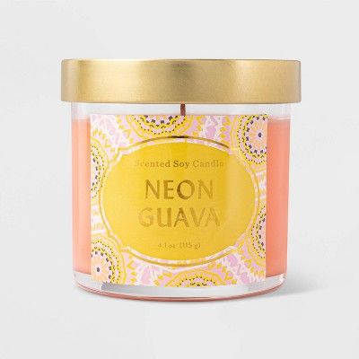 Lidded Jar Neon Guava Candle - Opalhouse™ | Target