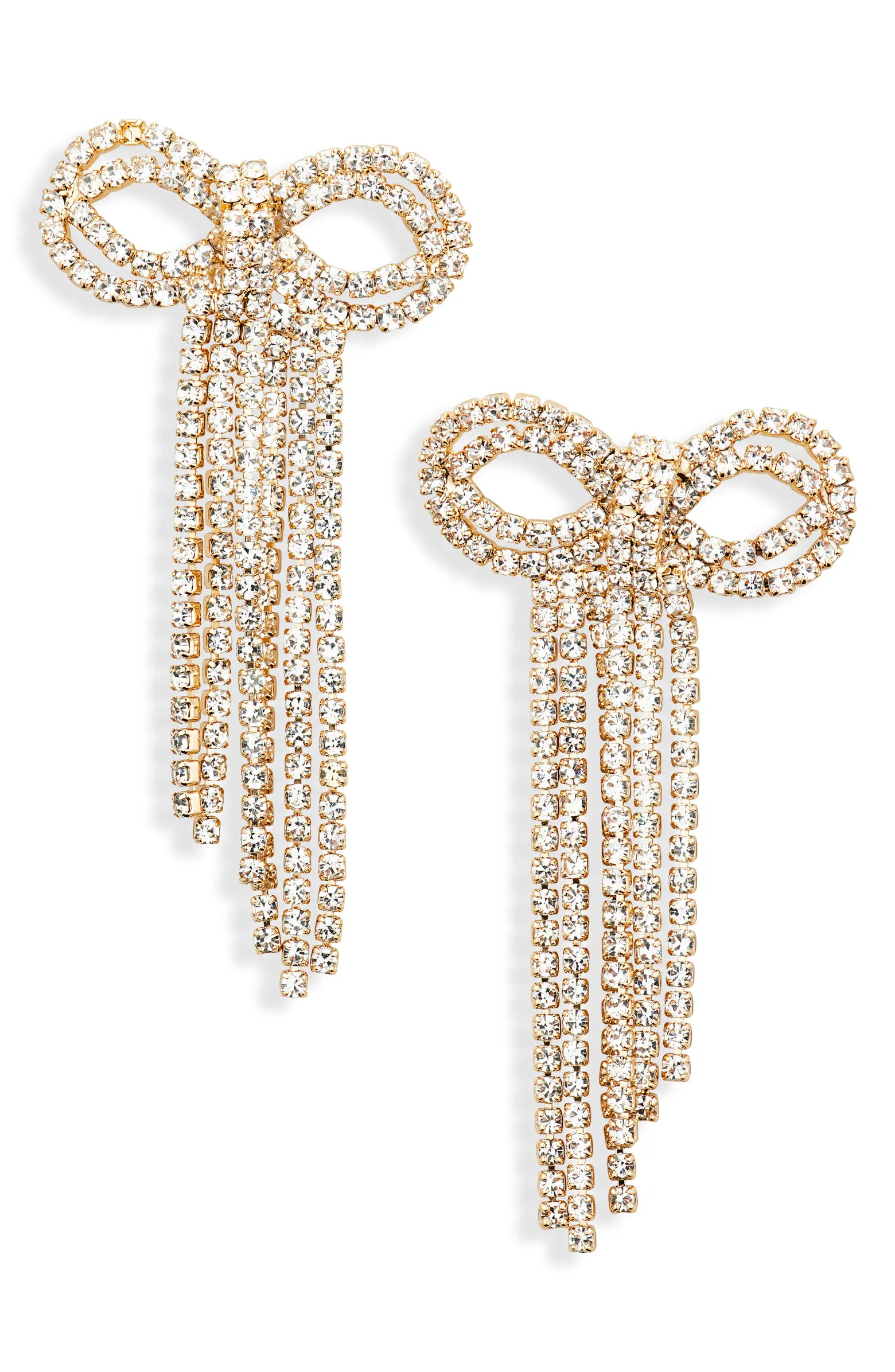 BaubleBar Bow Linear Drop Earrings | Nordstromrack | Nordstrom Rack