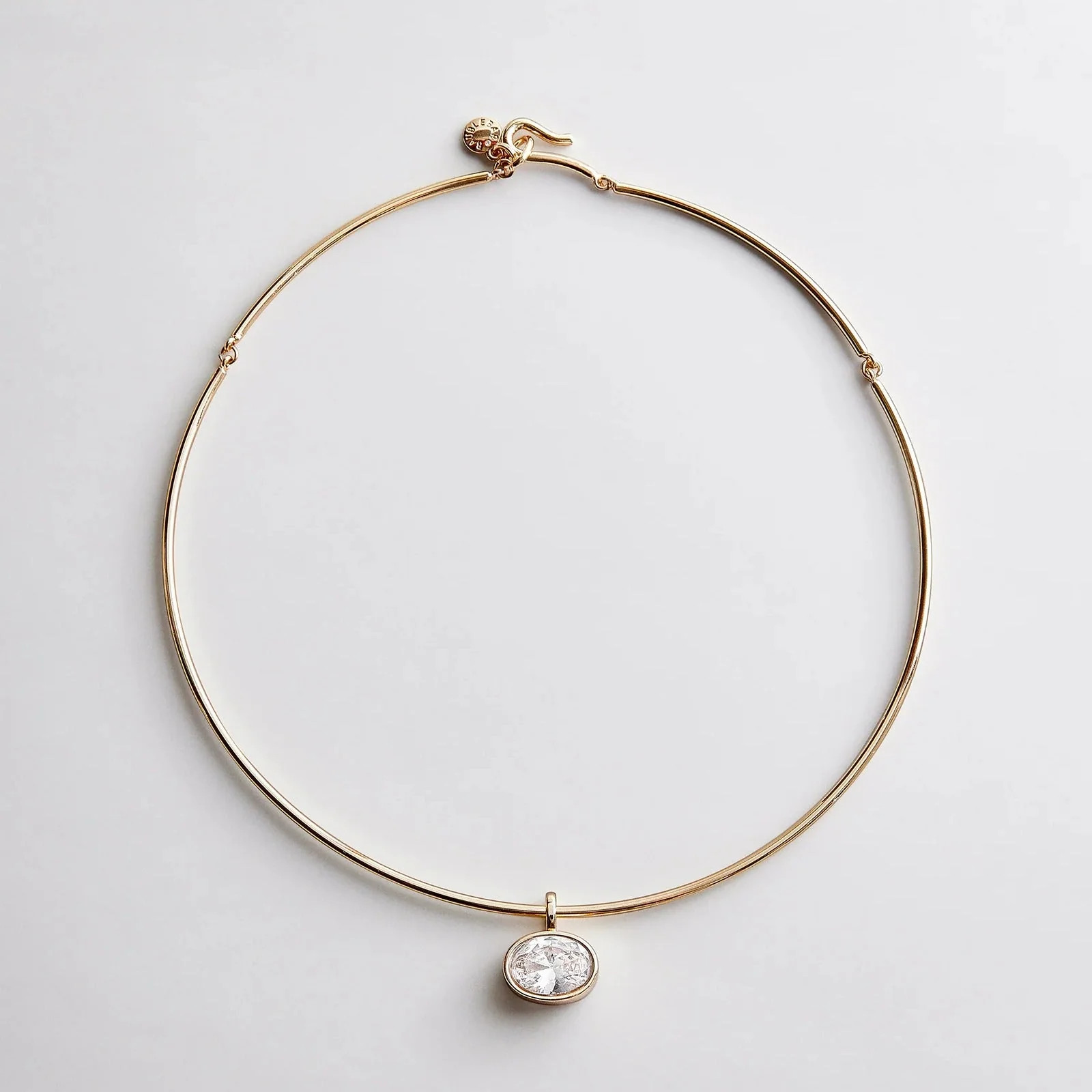 Lexi Crystal Collar Necklace - Gold | BaubleBar