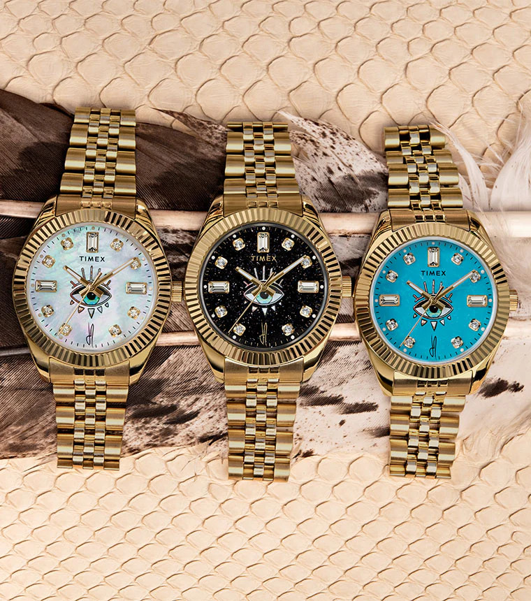 Timex x Jacquie Aiche 36mm Stainless Steel Bracelet Watch | Timex