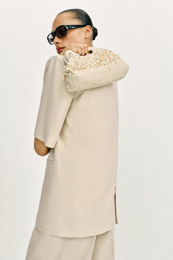 BEADED POUCH BAG | Zara US