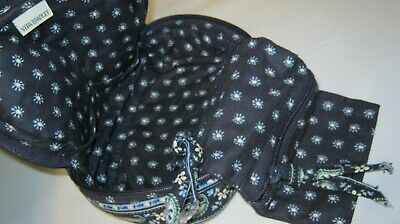 Vera Bradley Small  Zip Around Roll Out Jewelry Case SEAPORT NAVY 6  x 4 x 2 EUC | eBay US