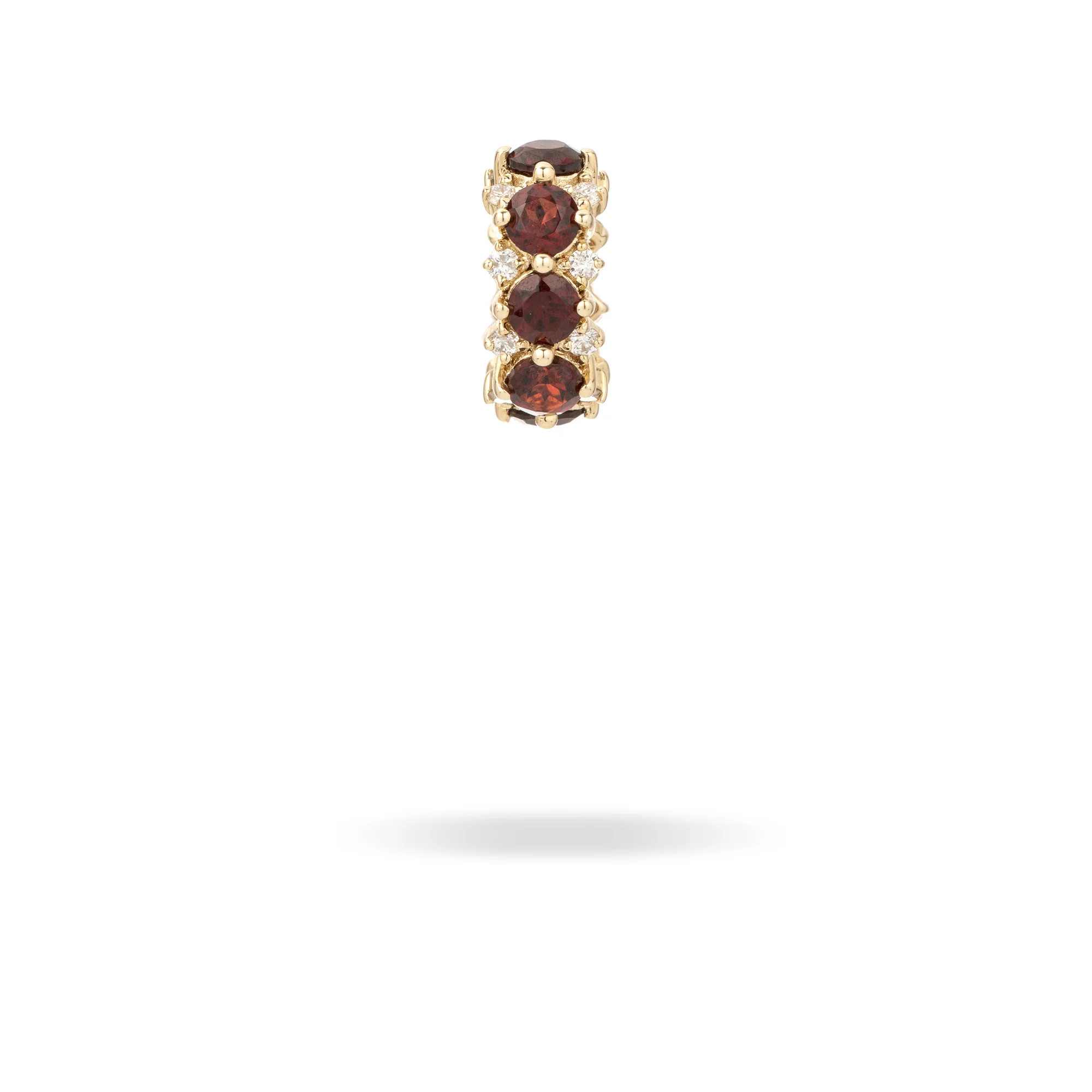 Garnet + Diamond Rounds Big Bead | Adina Reyter