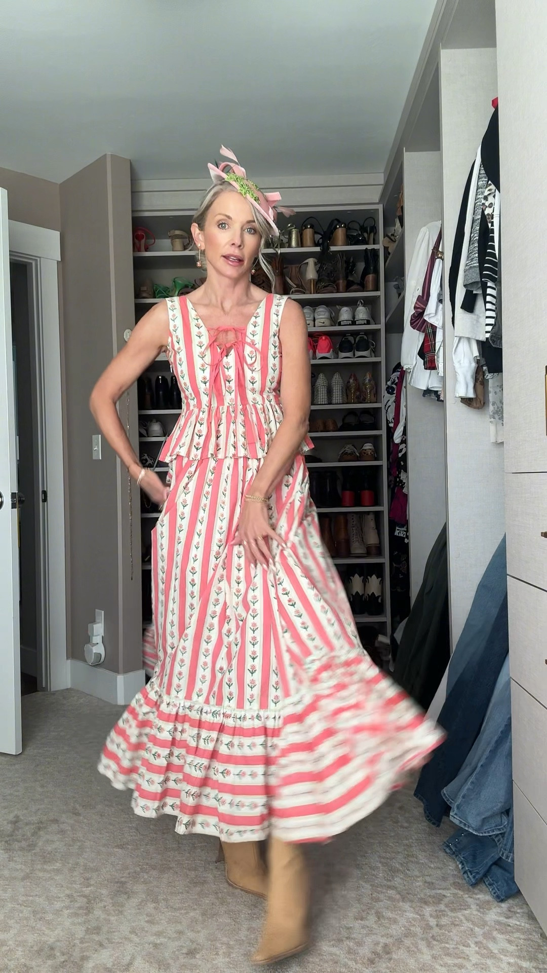 Getting ready for the derby and I can’t stop twirling 🐎✨ This dress from @echoofpink is hand block-printed — literally stamped by hand in Jaipur by skilled artisans carrying on a generations-old tradition. No two pieces are exactly alike. It’s not just a dress, it’s a little piece of art with a story behind every pattern. This is slow fashion done beautifully. 🌸
#DerbyDay #EchoOfPink #HandBlockPrinted #JaipurCraft #SlowFashion #DerbyOOTD #WearableArt