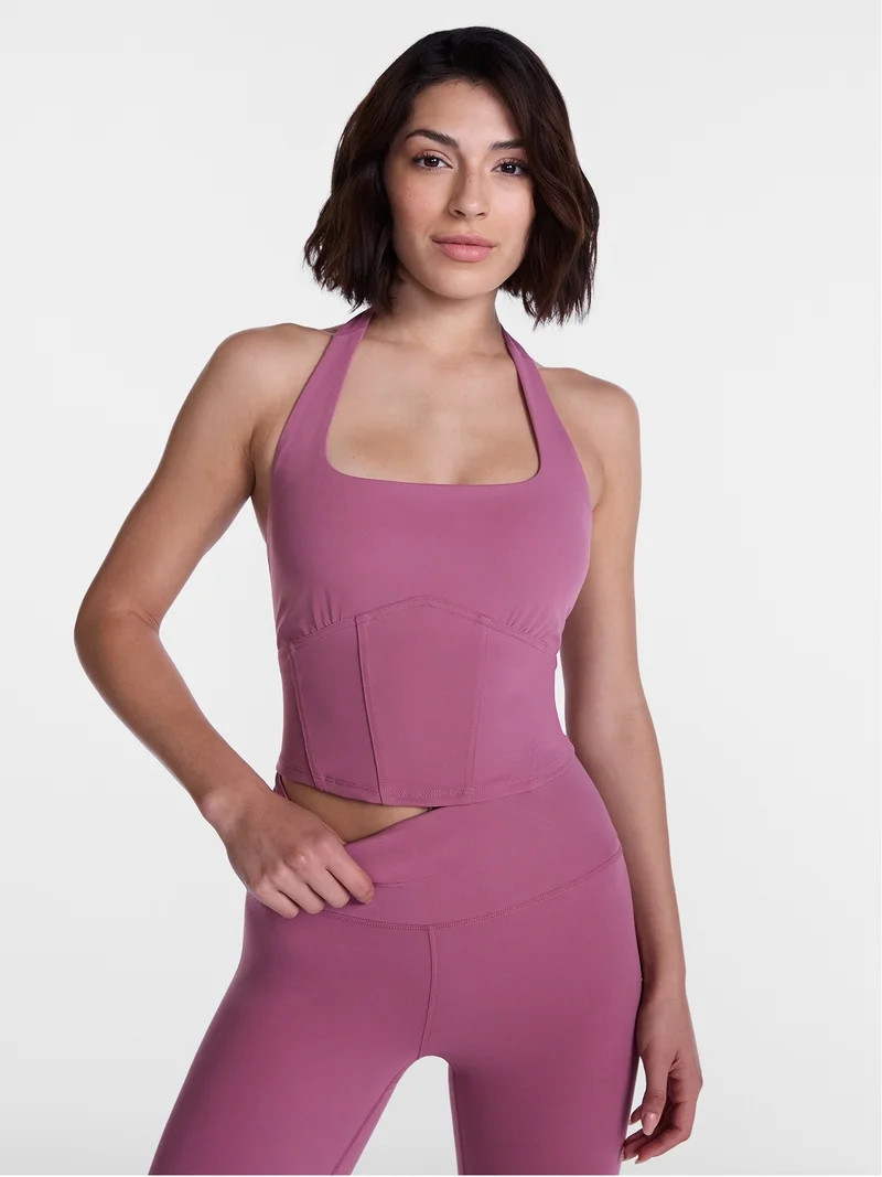 Avia Women's SoftSculpt Corset Halter Bra, Sizes XS-XXL | Walmart (US)