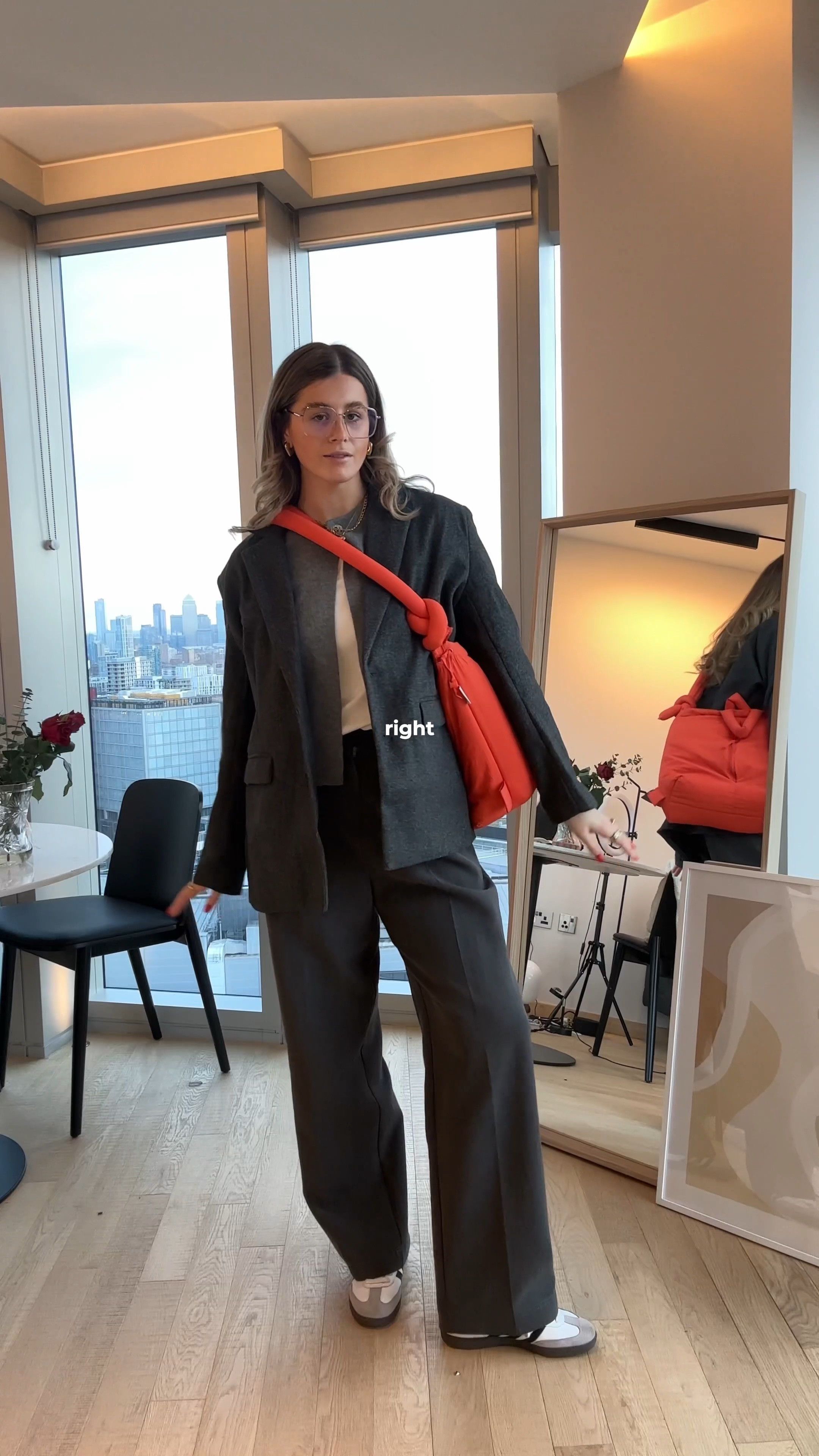 grey cardigan, long sleeve white top, grey trousers, white sambas, grey wool blazer 

#LTKSeasonal #LTKworkwear #LTKstyletip