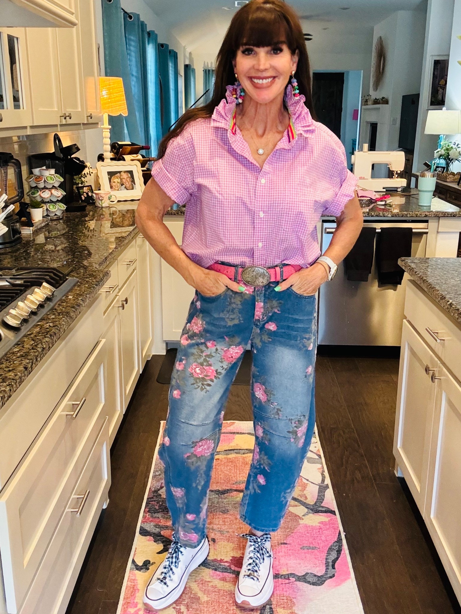 These jeans are so fun!  Especially with my DIY upcycled ruffle top!! 

#LTKSeasonal #LTKootd #LTKOver40
