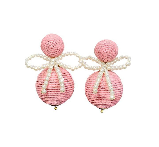 Sullivan - Fabric & Pearl Earrings - Sarah Weisbrod Collection | Lisi Lerch Inc