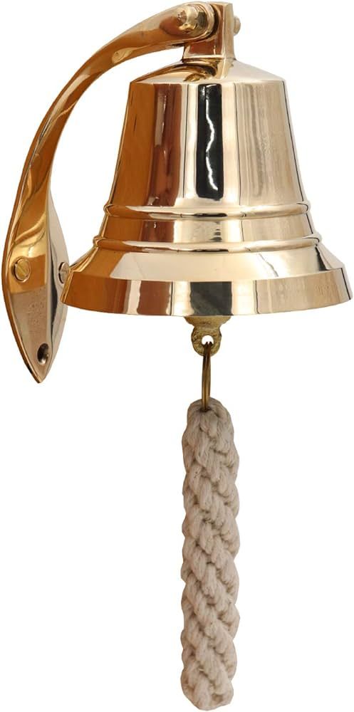 THDC Solid Brass BellWall Mount, Brass Maritime Duty Watch Ship?s Bell (5", Polished Brass) | Amazon (US)