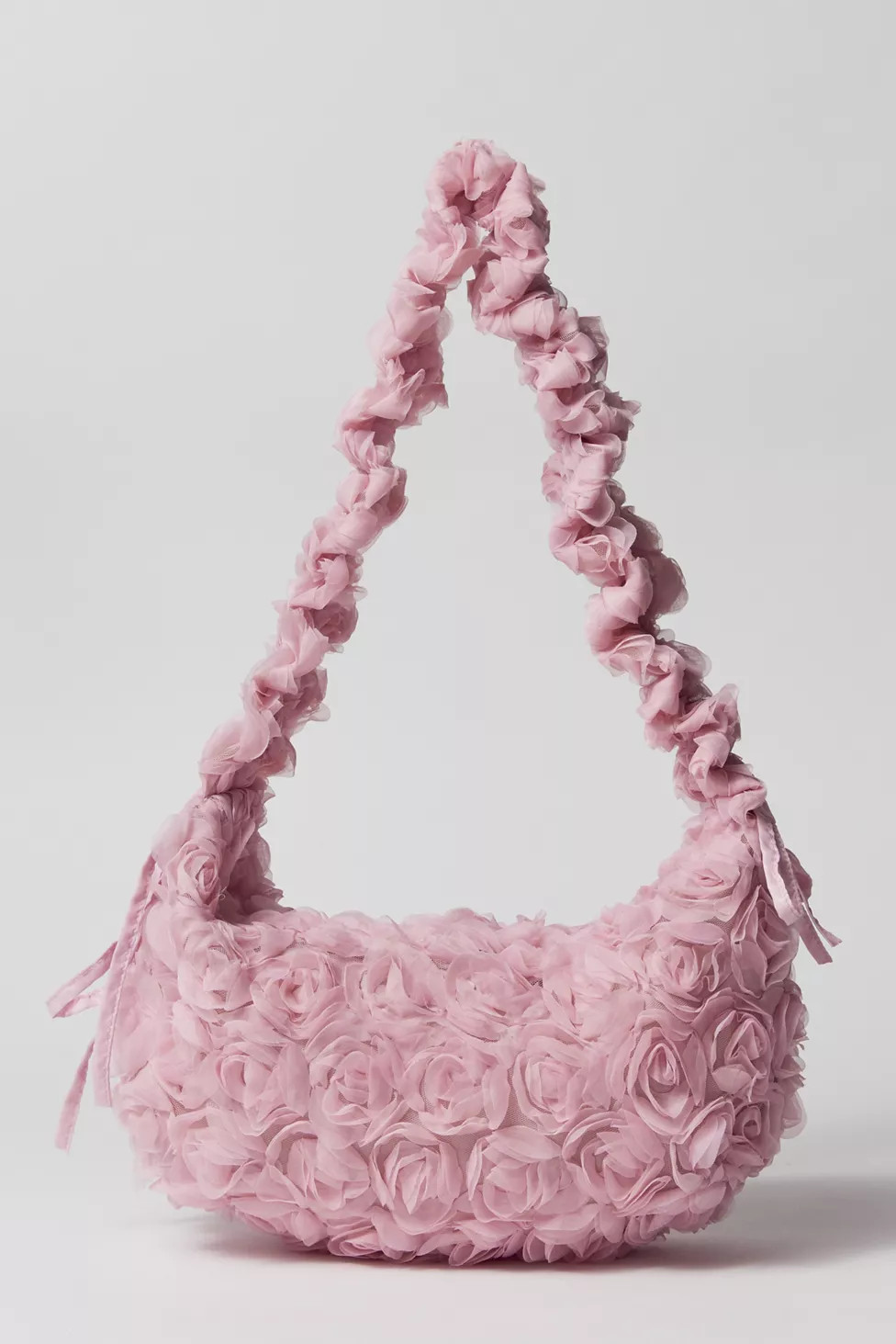 Kimchi Blue Bella Ruffle Rosette Small Hobo Bag | Urban Outfitters (US and RoW)
