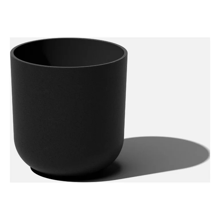 Veradek Mason Series Kona 10" Plastic-Stone Planter - Black | Walmart (US)