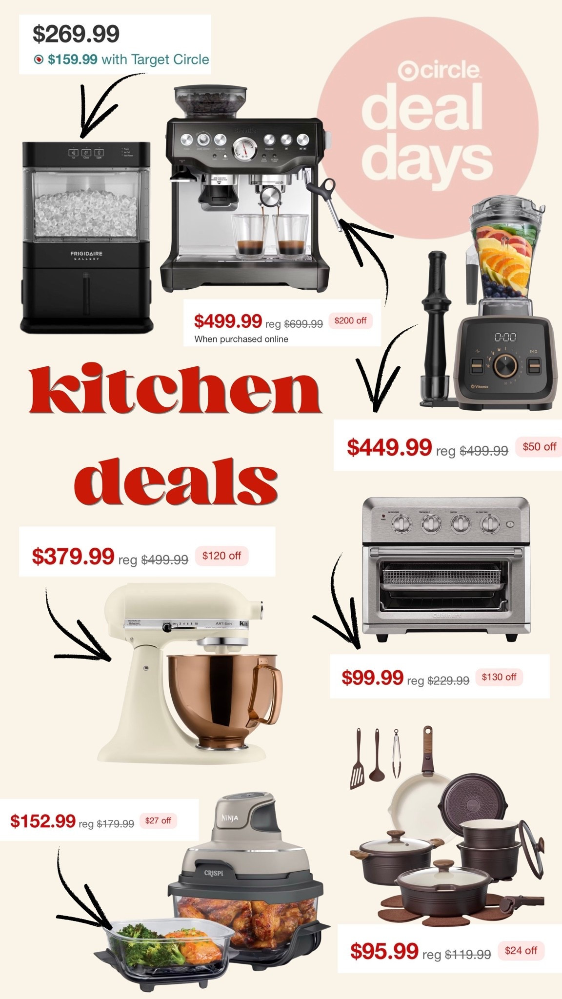 Kitchen deals!! 

Target deal days, kitchen appliances, coffee machine, breville, espresso machine, @Target