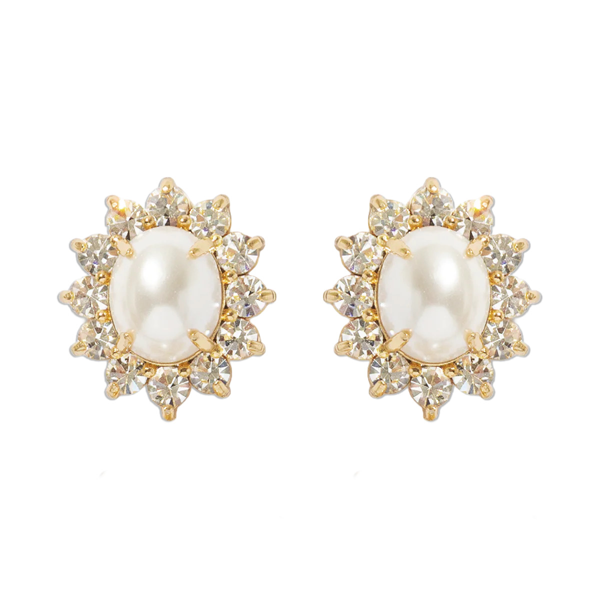 Georgie Stud Earrings in Pearl | Loren Hope Designs