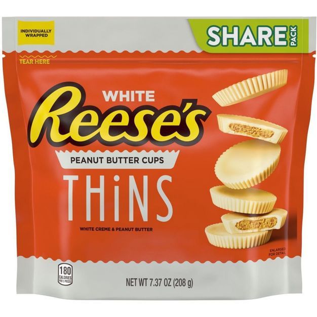 Reese's Thins White Créme Peanut Butter Cups - 7.37oz | Target