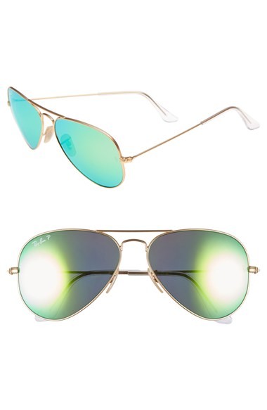 58mm Aviator Polarized Sunglasses | Nordstrom