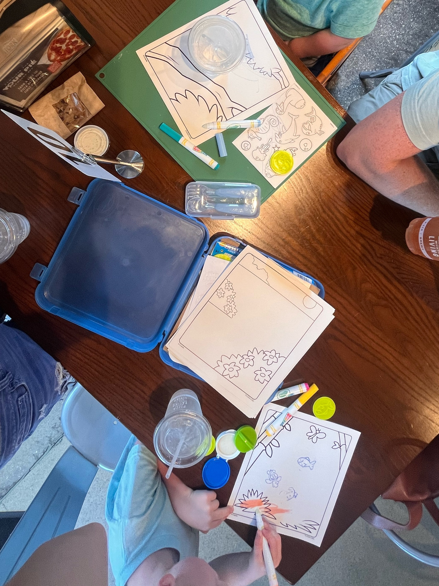 Essentials for eating out with two kids: 

- Crayola mess free coloring kit 
- numnum brand placemat 
- toddler silverware with case 

#LTKBaby #LTKKids #LTKFamily