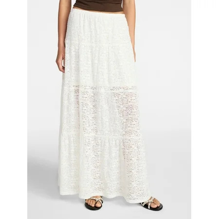 No Boundaries Lace Tiered Maxi Skirt Women s XXS-XXL | Walmart (US)