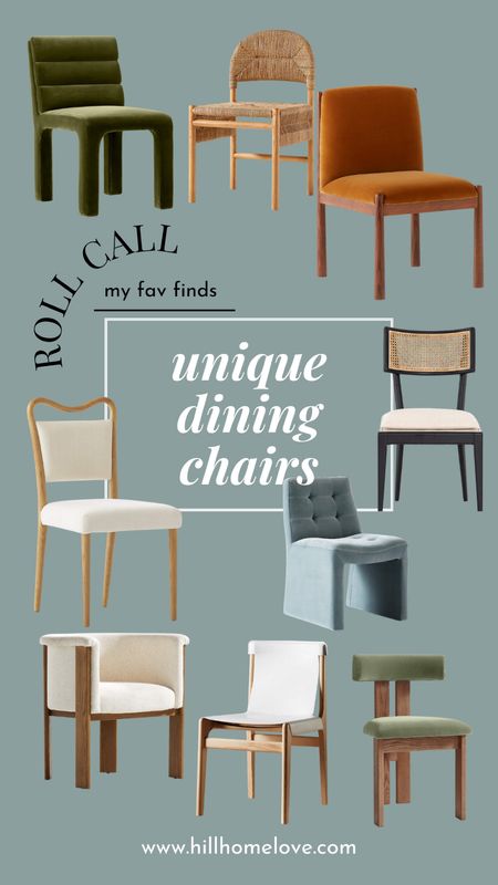 Colorful and unique dining chair ideas to elevate your breakfast nook or dining room. High quality pieces that will last. 

#cb2 #westelm #crateandbarrel 



#LTKstyletip #LTKhome
