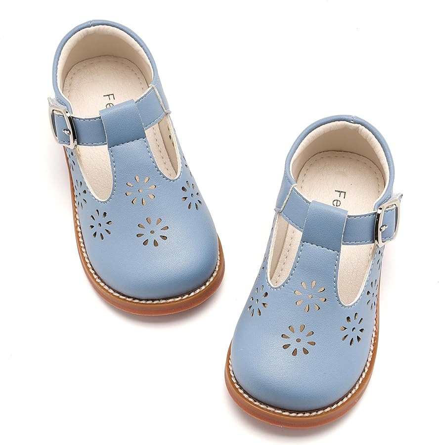 Felix & Flora Toddler Little Girl Mary Jane Dress Shoes - Ballet Flats for Girl Party School Shoe... | Amazon (US)