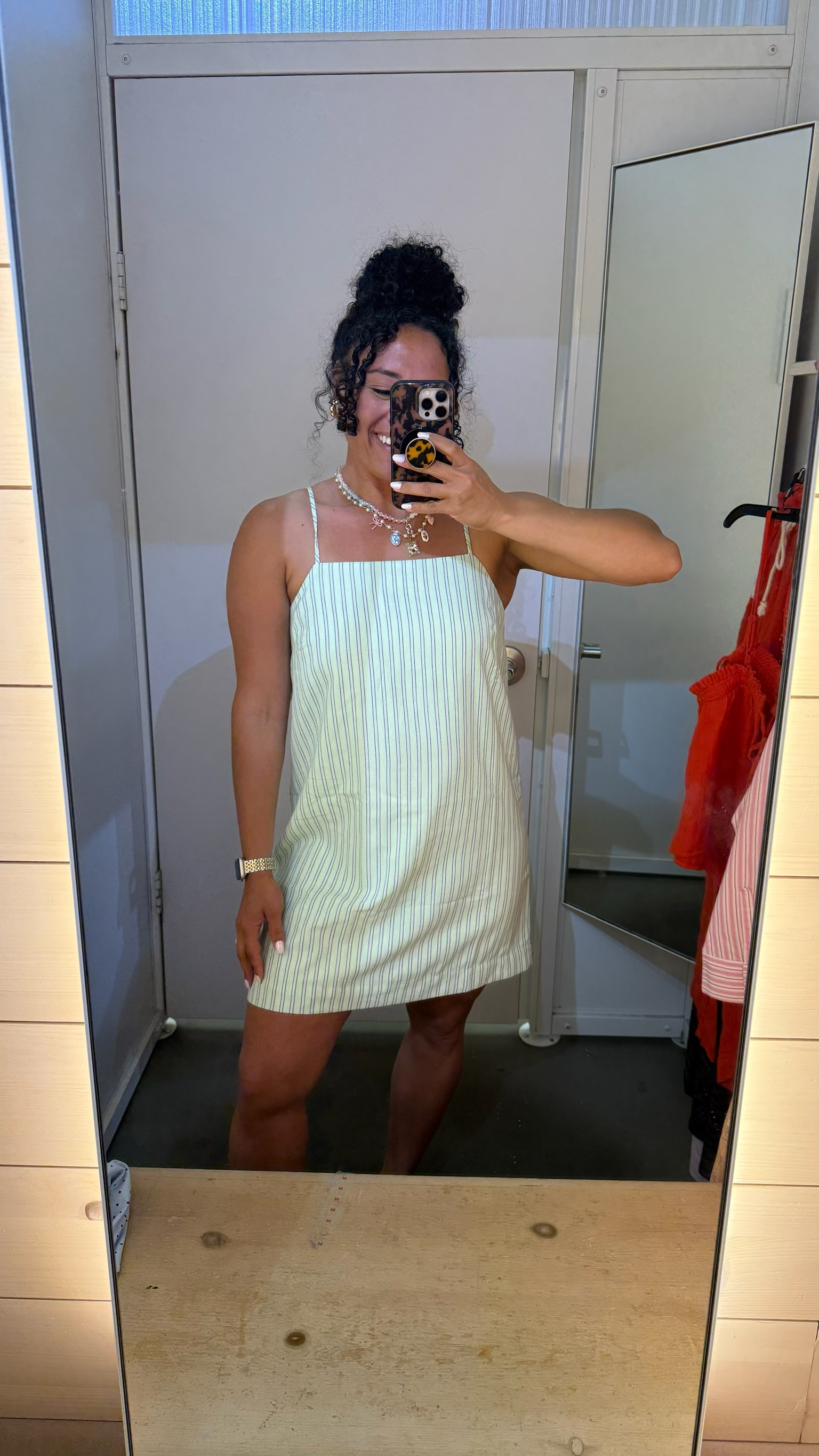 Old Navy try on haul! I love this striped midi dress for summer. You are going to want to see the bow detail on the back! 

 #LTKootd #LTKmomlife #LTKSeasonal