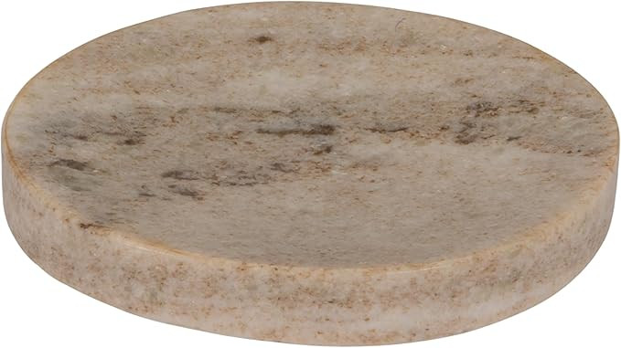 Creative Co-Op Marble Round Soapdish, Beige | Amazon (CA)