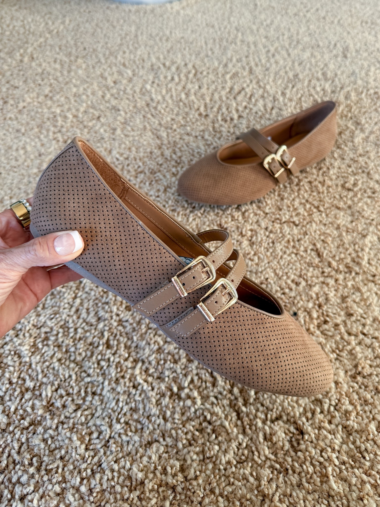 Target fall shoes - double buckle ballet flats. TTS  

#LTKShoeCrush #LTKWorkwear #LTKFindsUnder50