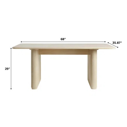 Latitude Run® Coursen 68" Rectangular Dining Table | Wayfair | Wayfair North America