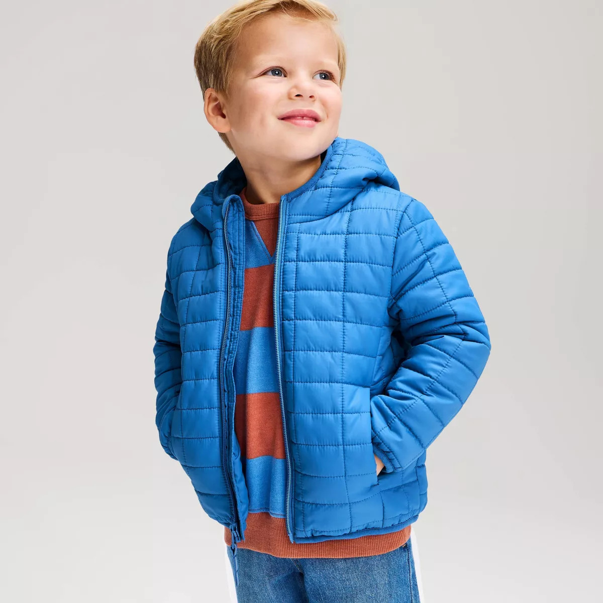 Toddler Boys' Puffer Jacket - Cat & Jack™ Black 2T | Target