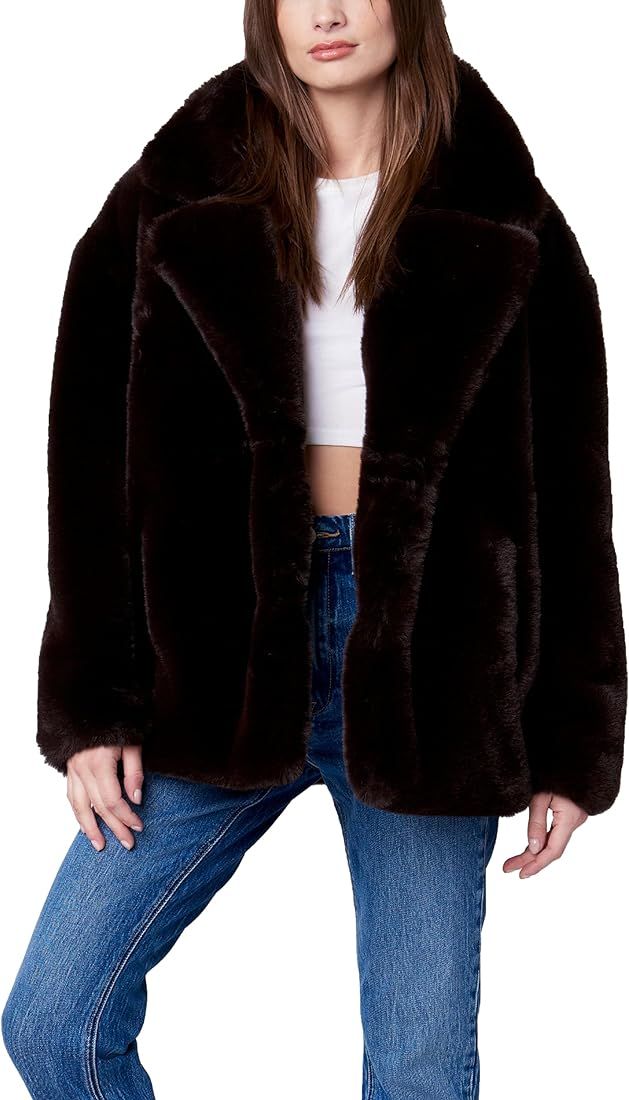 [BLANKNYC] Womens Faux Fur Short Coat | Amazon (US)