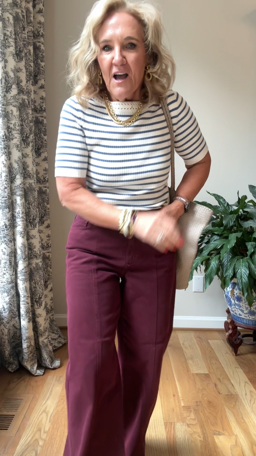 New arrivals from loft! 
Burgandy pants size 29 petite 
Sweater medium
Sweatshirt medium (quite oversized)
Dress 8 petite 
Pintuck flare jeans 29 petite and they are quite fitted may consider sizing up 
Denim jacket medium petite 
Floral blouse medium
Navy cardigan medium 
Grey sweater size medium 

#LTKOver40 #LTKSaleAlert #LTKFindsUnder100