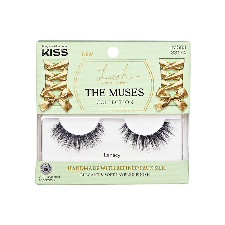 KISS Lash Couture The Muses Collection False Eyelashes, 'Legacy', Black, 1 Pair | Walmart (US)