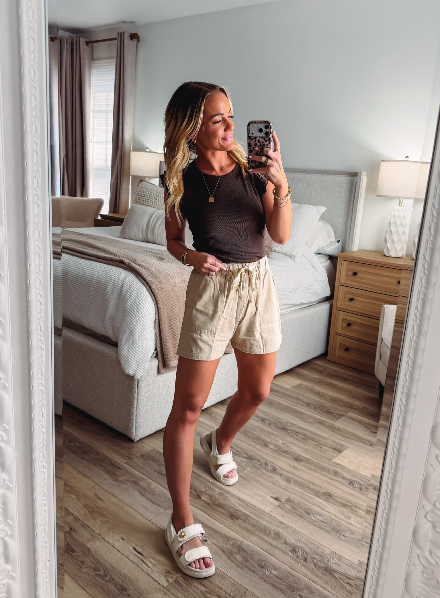 This brown top and linen shorts combo from Walmart is perfect for any day! The neutral brown is so versatile and pairs beautifully with the breezy linen fabric. Love how effortless this look feels - comfortable enough for errands but cute enough for lunch dates. Such a winning combination for spring and summer!

#LTKStyleTip 

 #LTKootd #LTKmomlife