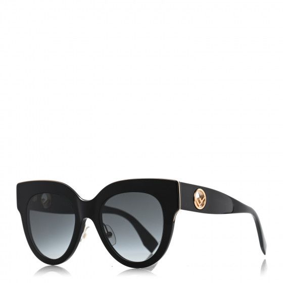 FENDI F is Fendi Cat Eye Sunglasses FF 0360/G/S Black | Fashionphile