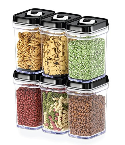 DWËLLZA KITCHEN Airtight Food Storage Containers with Lids – 6 Piece Set Air Tight Kitchen Storage C | Amazon (US)