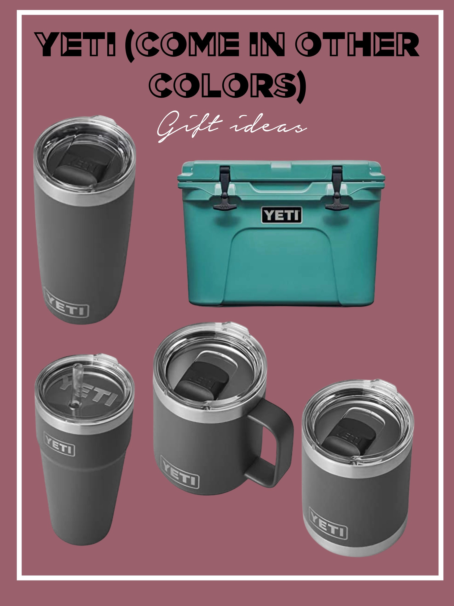 Yeti cups great gift for anyone! Keeps things hot and cold 

#LTKGiftGuide #LTKmens #LTKCyberweek