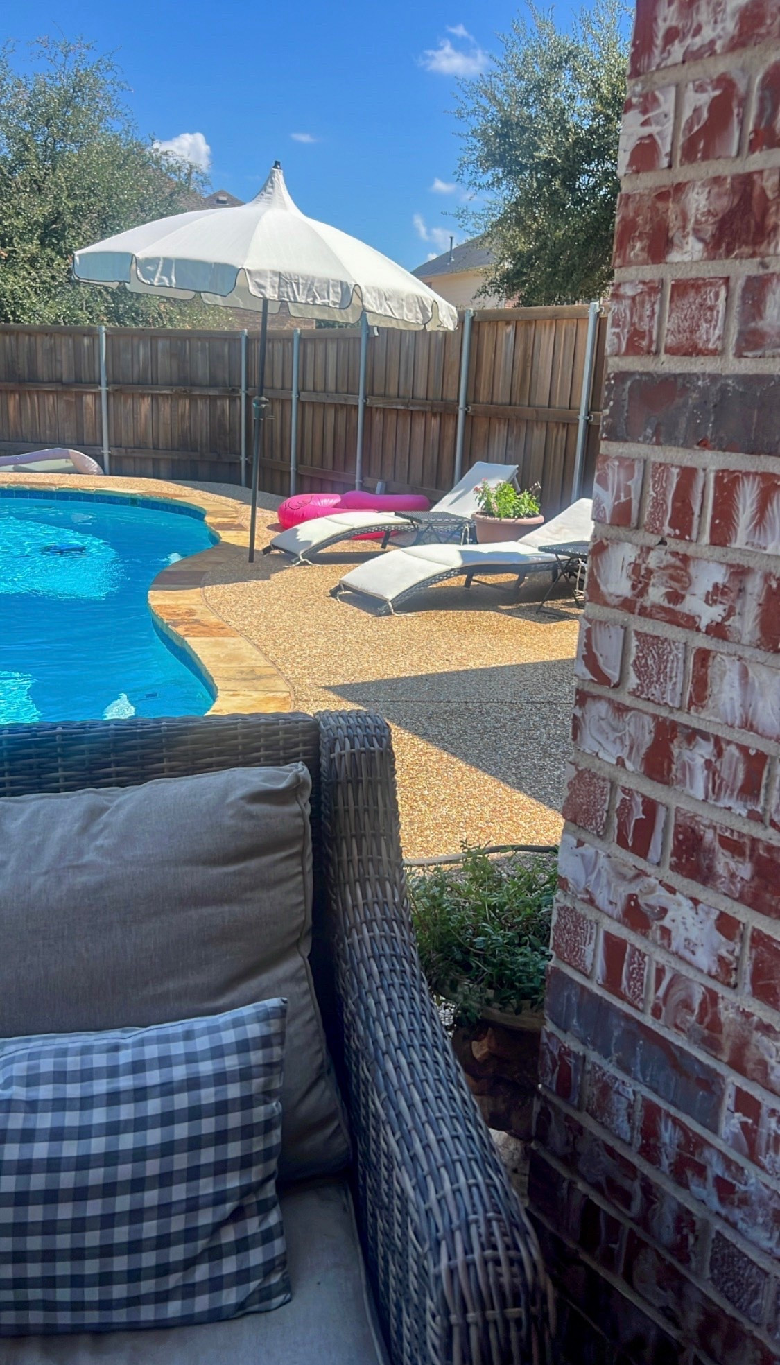 Patio umbrella.