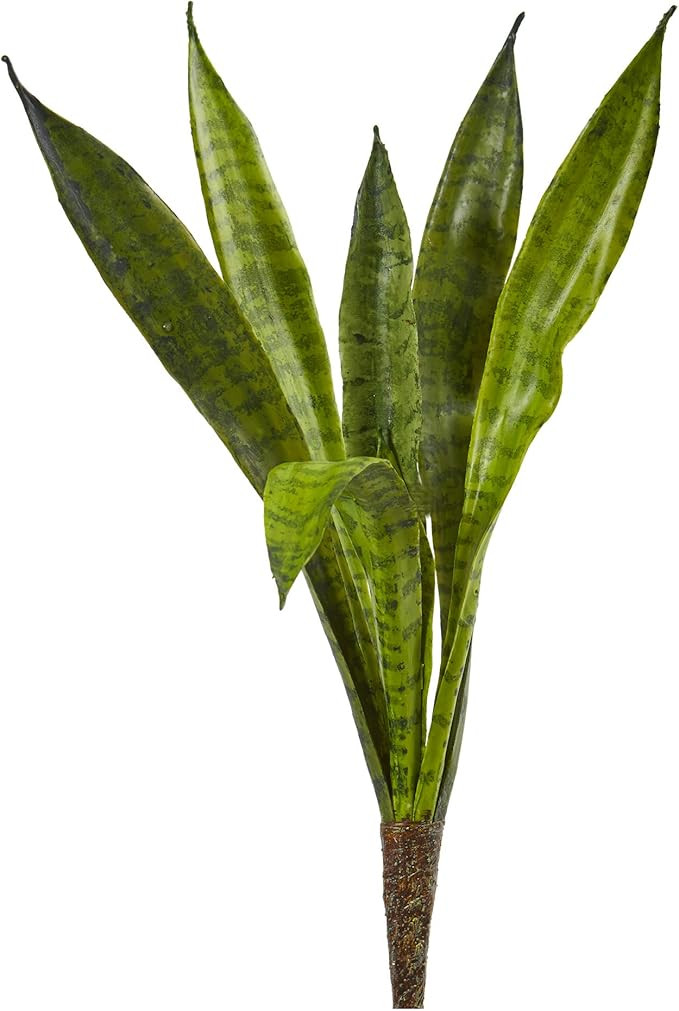 Nearly Natural 20-in Artificial Tall Snake Plants Sansevieria, Set of 6 Yellow Faux Snake Plant f... | Amazon (US)