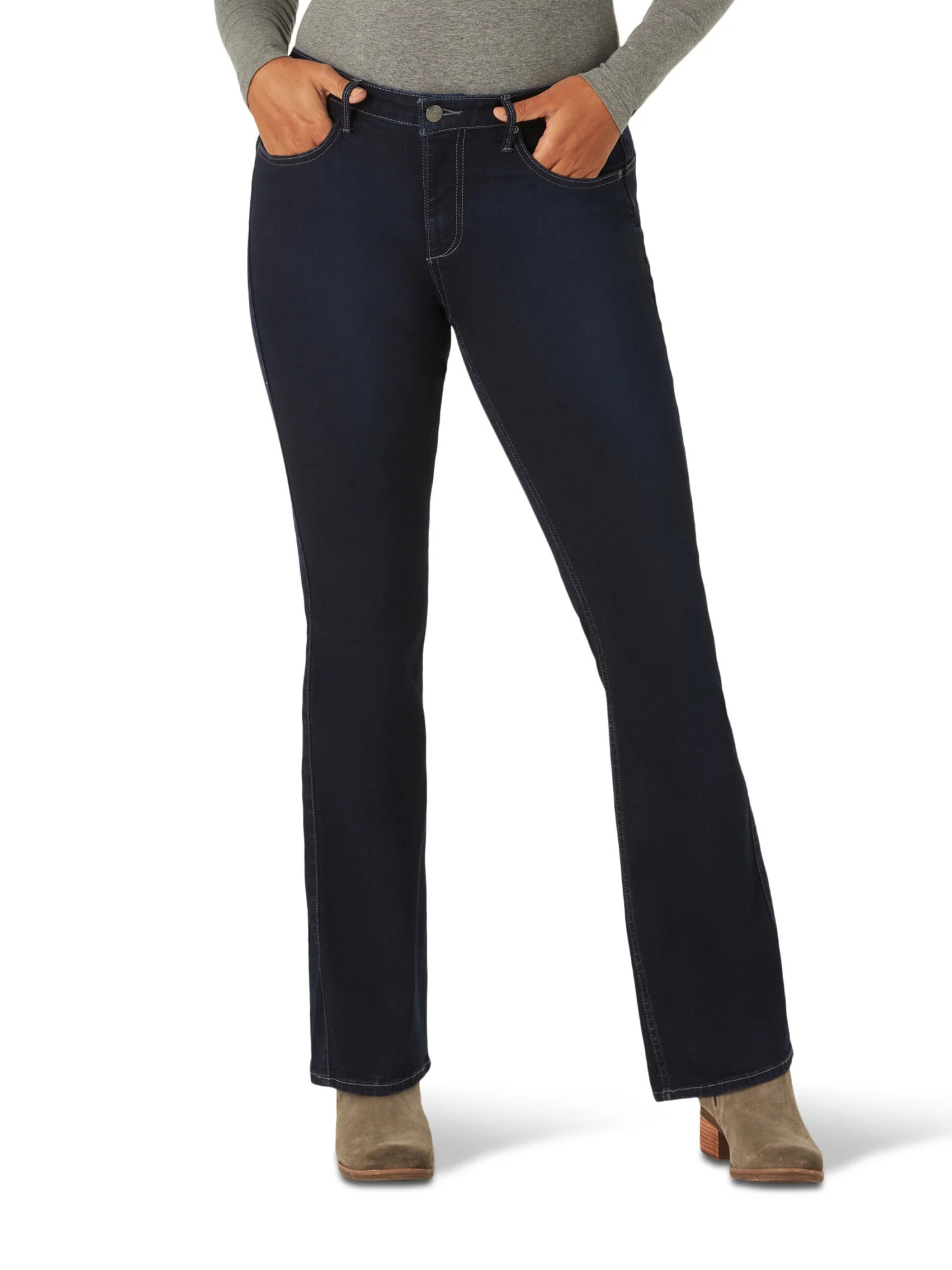 Lee Women's Shape Illusions Mid-Rise Bootcut Jean | Walmart (US)