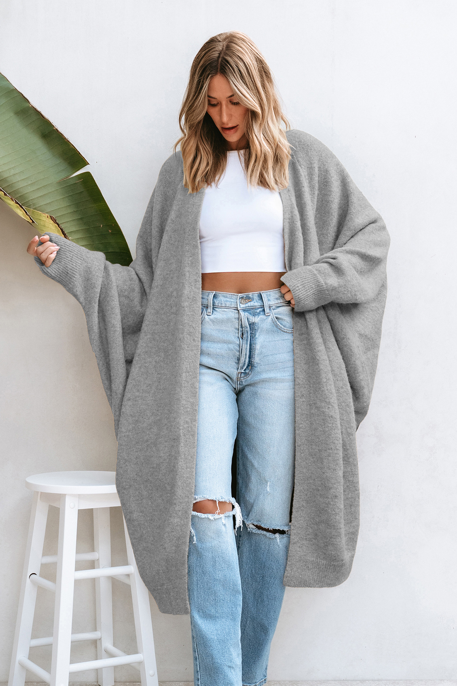 Relax & Repeat Grey Cardigan | Cupshe US