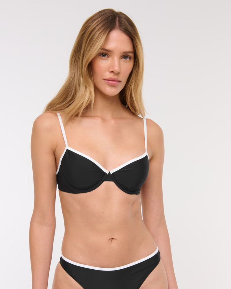 90s Clean Underwire Bikini Top | Abercrombie & Fitch (US)