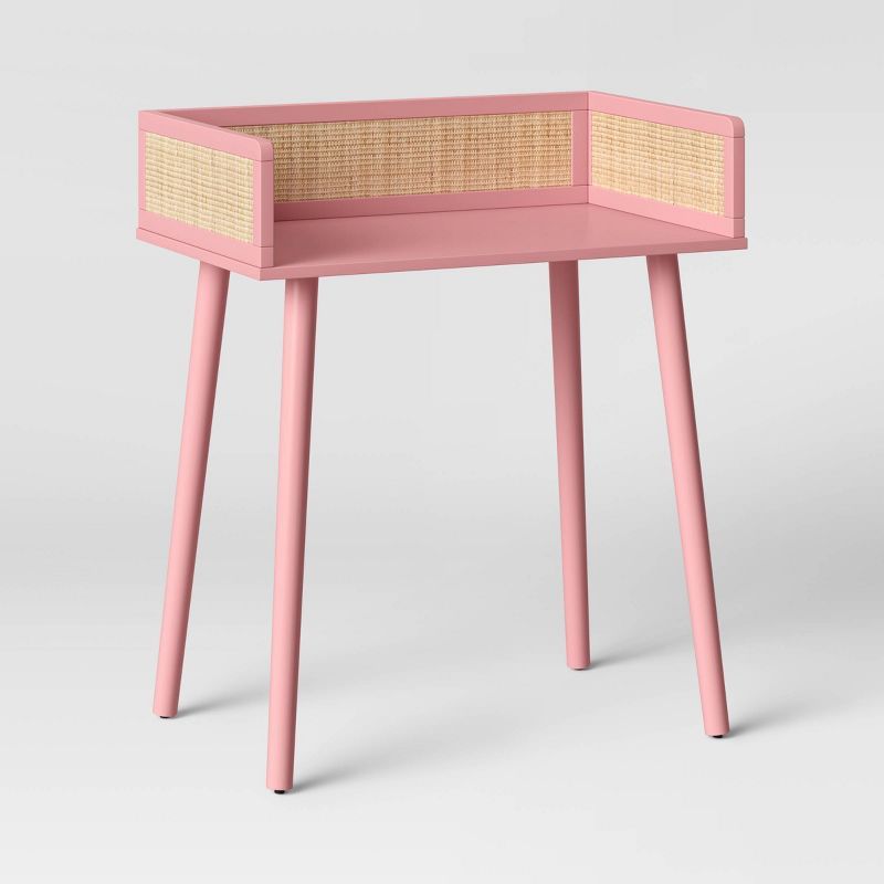 Rattan and Wood Desk Pink - Pillowfort™ | Target