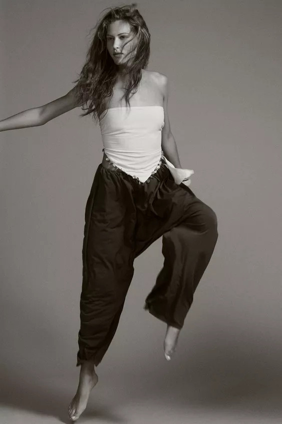 BEADED BANDEAU TOP | Zara UK