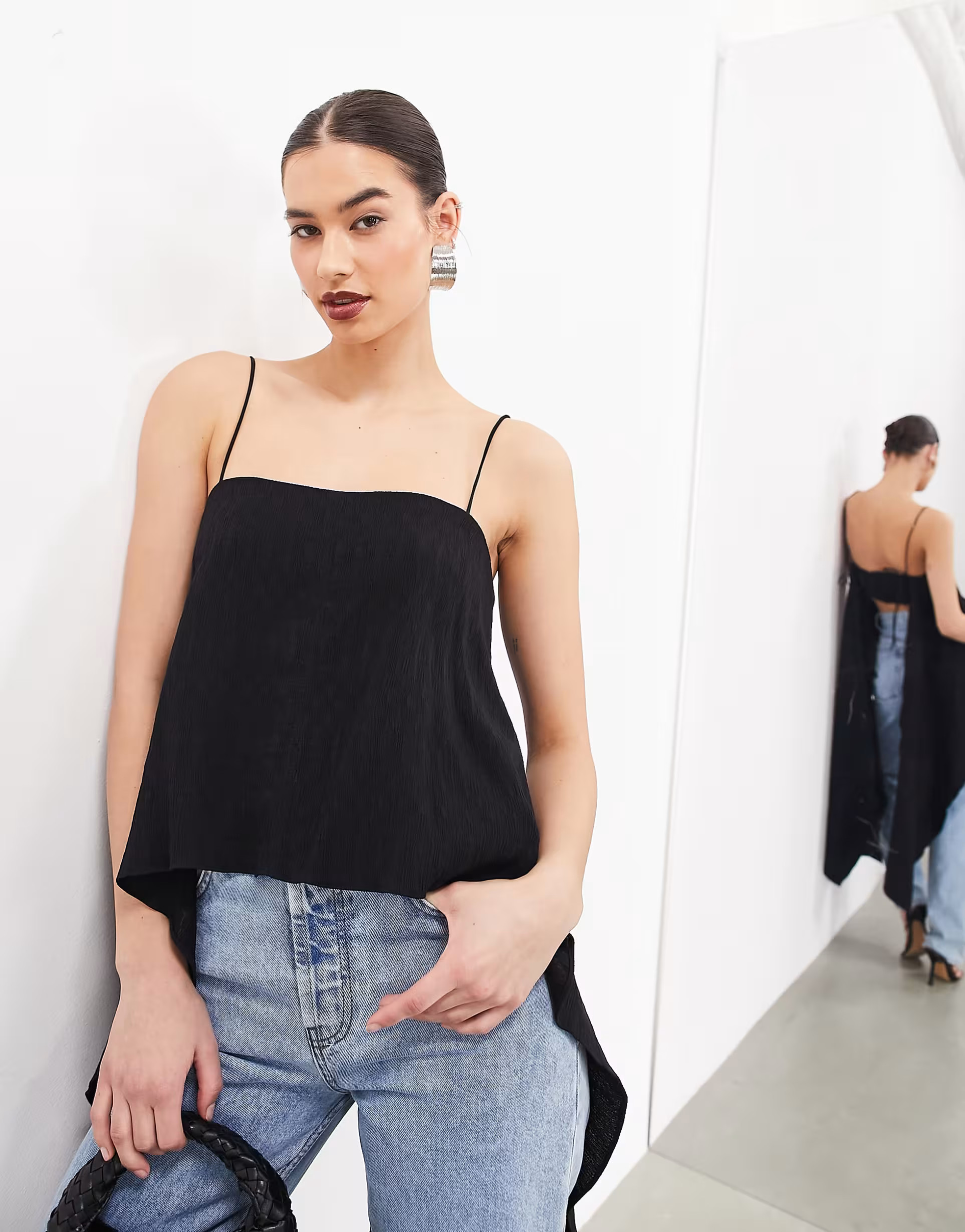 ASOS EDITION open back minimal top in black | ASOS | ASOS (Global)