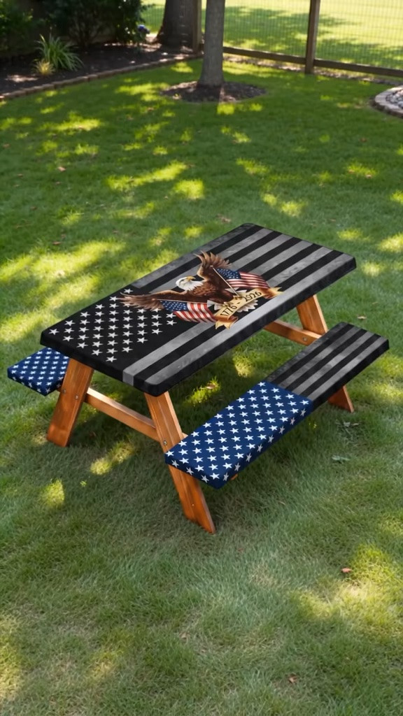 Celebrate in style with our 250th Anniversary picnic table set! This set includes a windproof, waterproof fitted tablecloth and matching bench covers, all designed for easy setup. It even comes with a convenient carry bag for portability! Perfect for your 4th of July celebration, camping trips, or any outdoor party. Make your outdoor moments memorable and mess-free.
Shop now and elevate your picnic game! #picnictableset #outdoorparty #DealsForYouDays

#LTKSeasonal #LTKHome #LTKSaleAlert