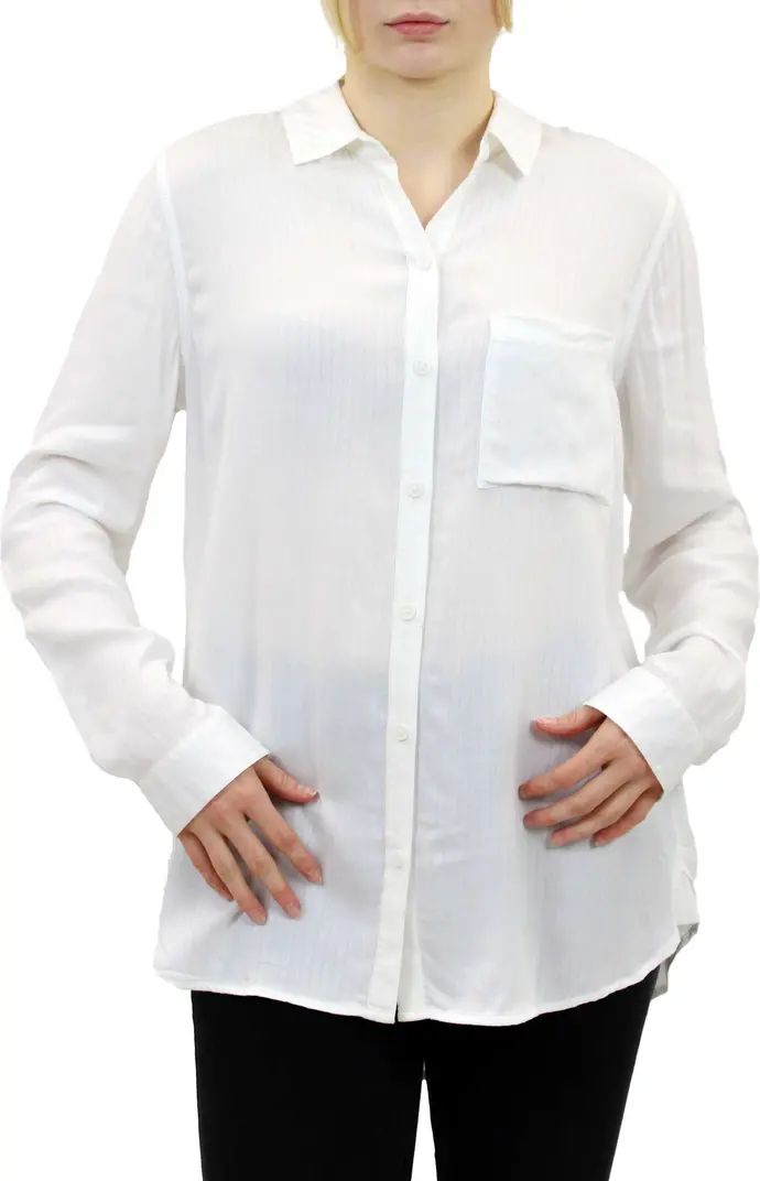 beachlunchlounge Arlena Long Sleeve Button-Up Tunic Shirt | Nordstromrack | Nordstrom Rack
