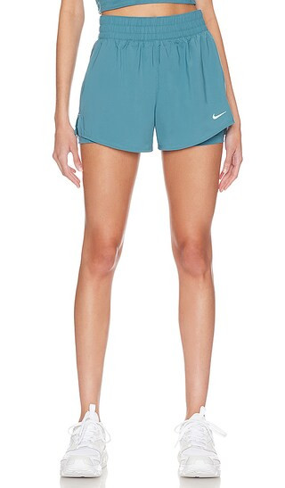 High-rise 3-inch 2-in-1 Shorts in Noise Aqua & Reflective Silver | Revolve Clothing (Global)