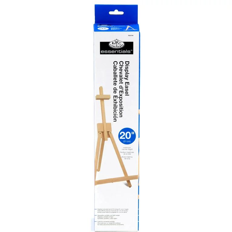 Royal & Langnickel - Essentials Adjustable Tabletop Wood Easel, Tripod Display, 20" Max | Walmart (US)