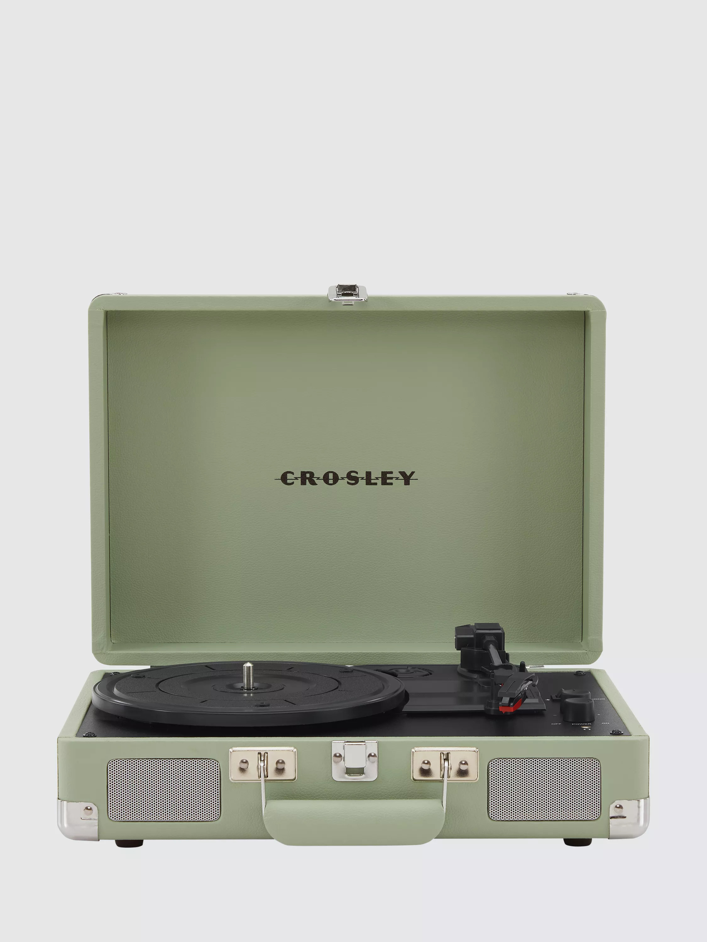 Crosley Cruiser Bluetooth Turntable, Green | John Lewis (UK)