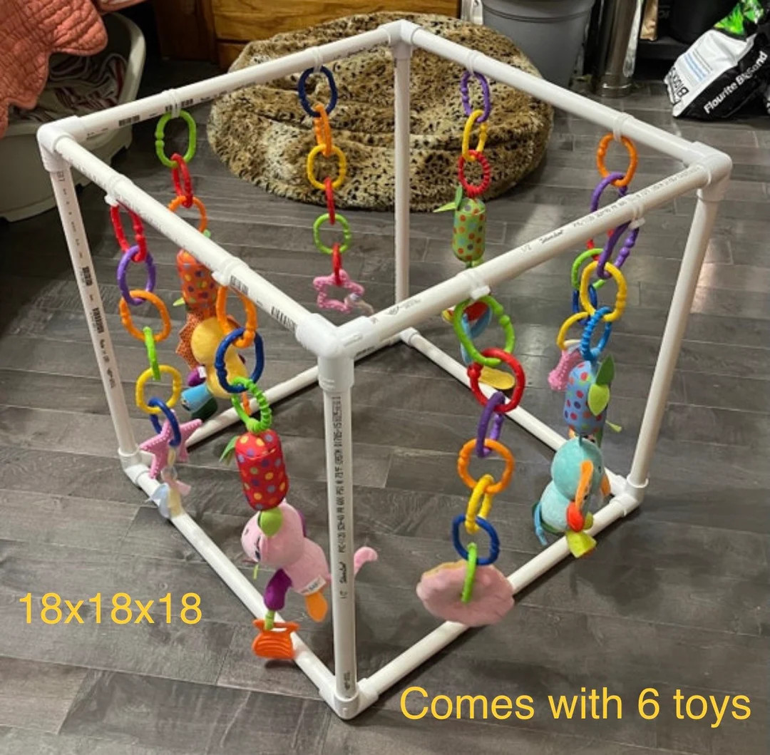 Puppy Play Center Play Gym Puppy Toys Puppy Gym Small 18” square for Small Breed Dogs, BPA FREE... | Etsy (US)